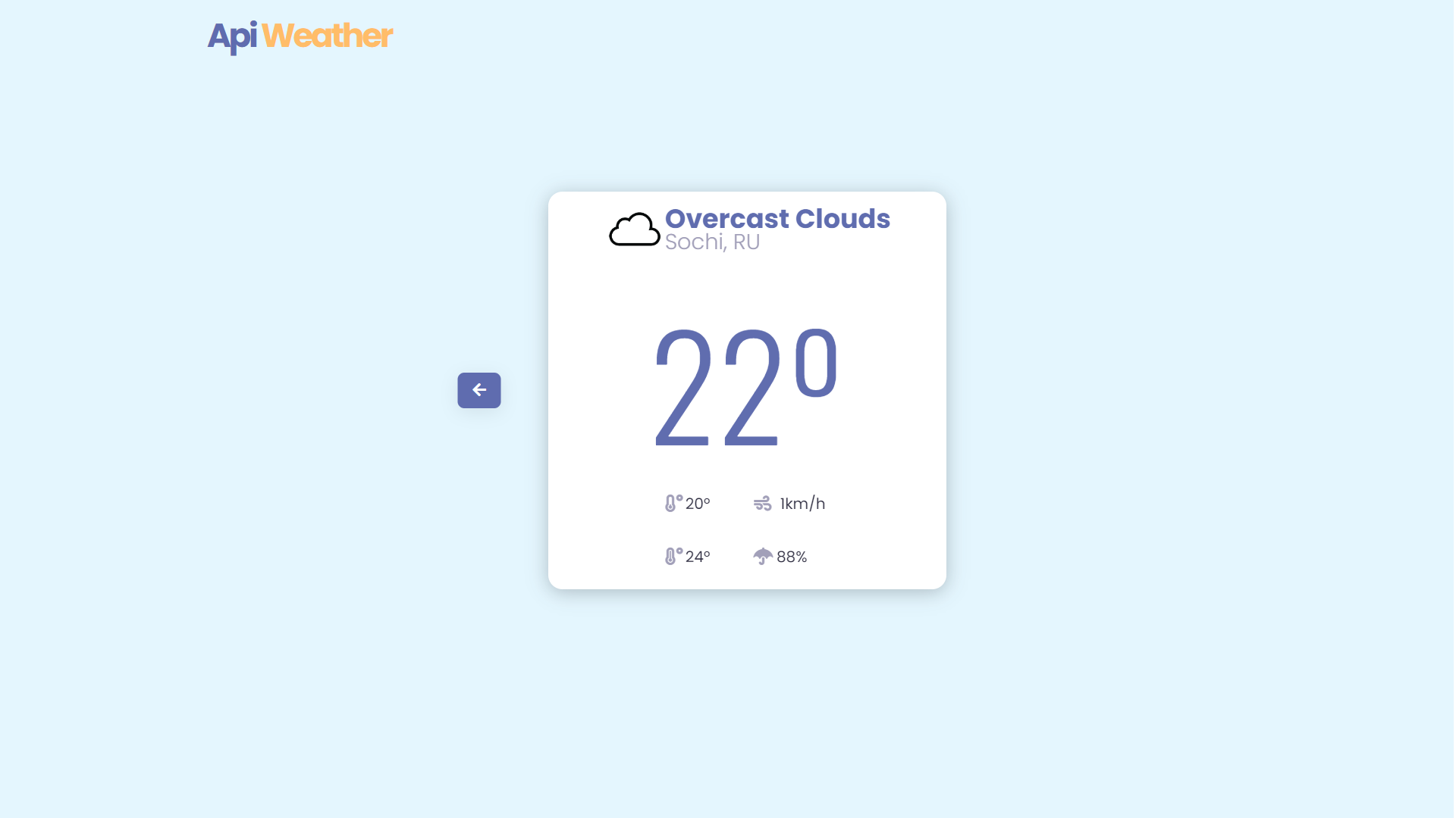 Weather app 